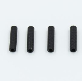 Anodized aluminum 20mm standoff for Floss 2 - black (4pcs) - Click Image to Close