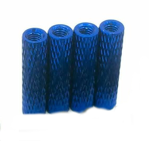 Anodized aluminum 25mm standoff - Royal Blue (2pcs)