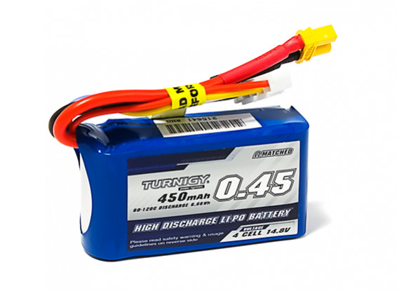 Turnigy 450mAh 4S 60C Lipo Pack w/XT30 for Alpha A85